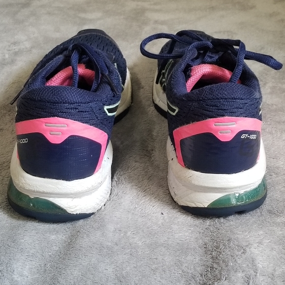 Asics GT-1000 Duomax Blue Pink Big Kid 4 Womens 5.5 Running Shoes - Picture 9 of 11